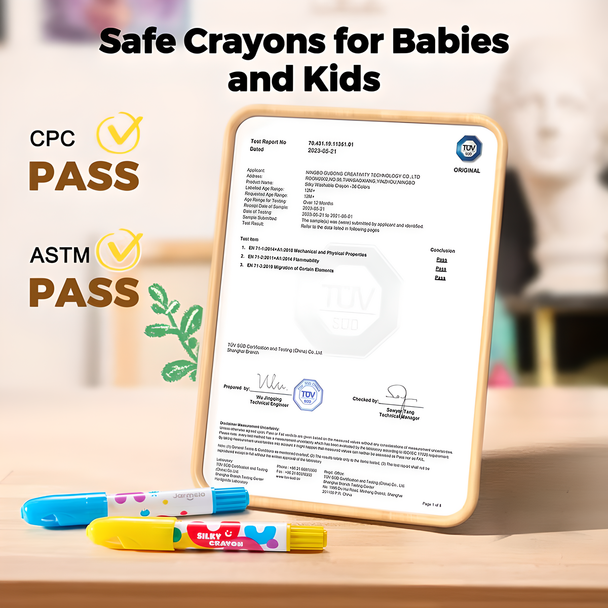 NileSands Jumbo Crayons — Safe, Washable, Made for Little Hands