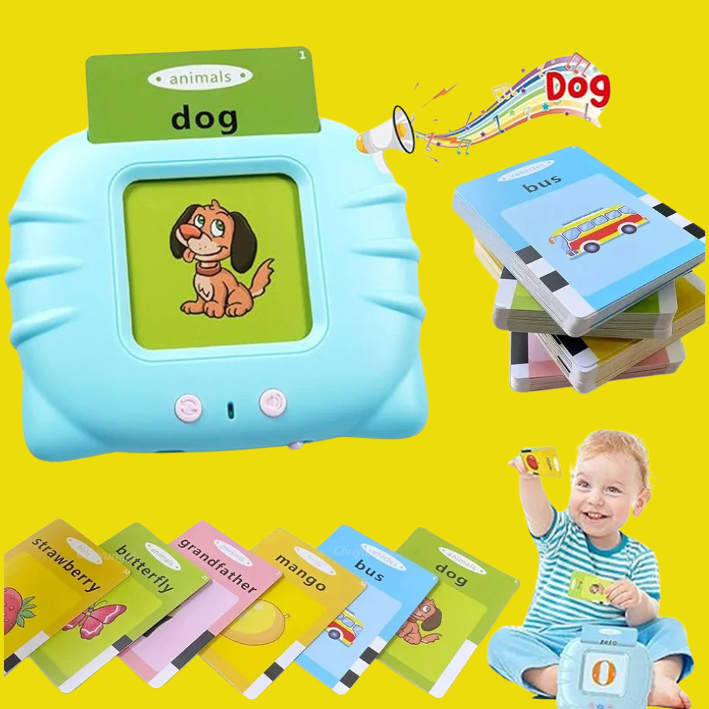 NileSands Bilingual Talking Flash Cards for Kids (English/ Spanish)