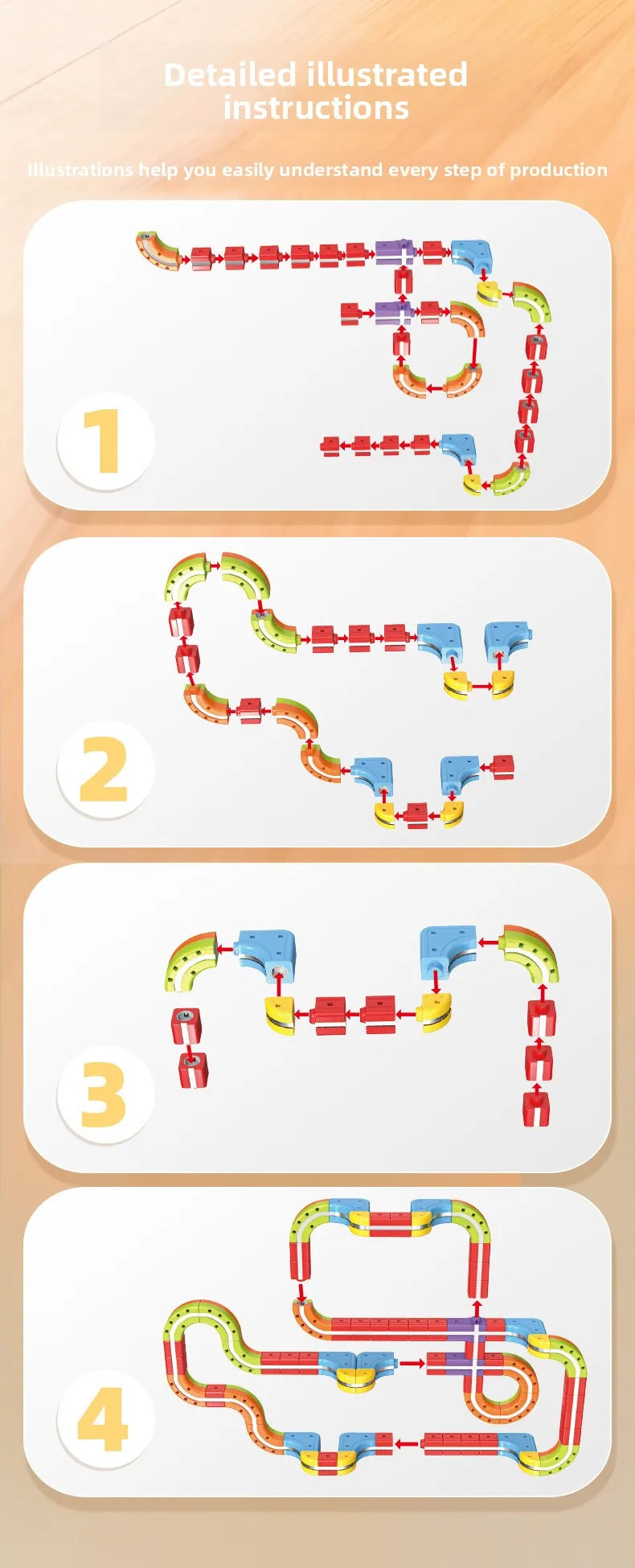 Electric Magnetic Track Train set for Kids Ages 3-8