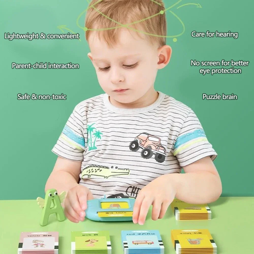 NileSands Bilingual Talking Flash Cards for Kids (English/ Spanish)