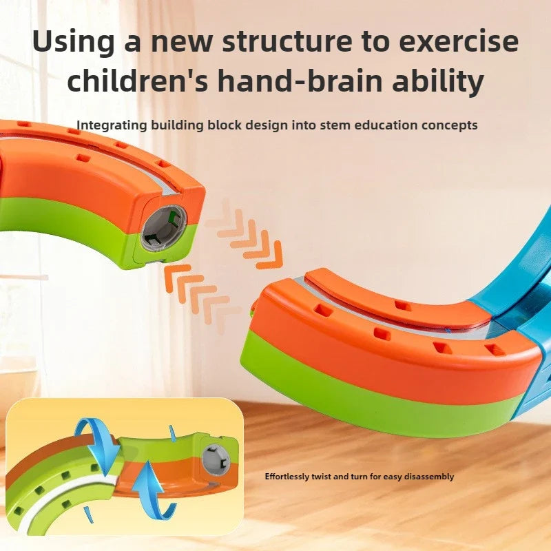 Electric Magnetic Track Train set for Kids Ages 3-8