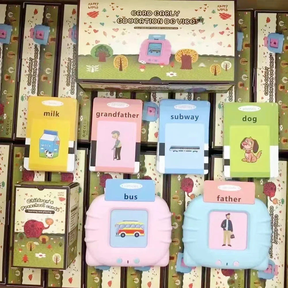 NileSands Bilingual Talking Flash Cards for Kids (English/ Spanish)