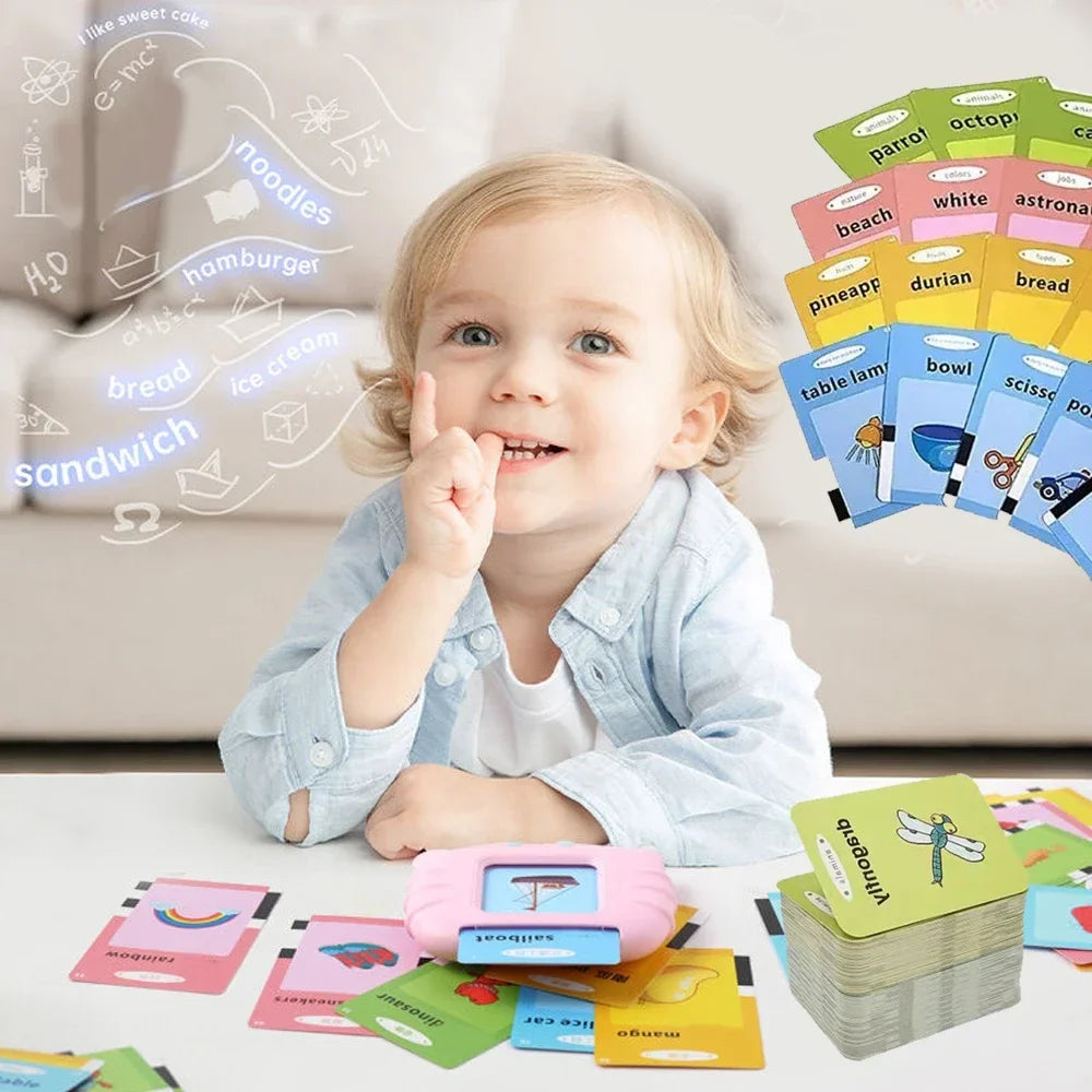NileSands Bilingual Talking Flash Cards for Kids (English/ Spanish)