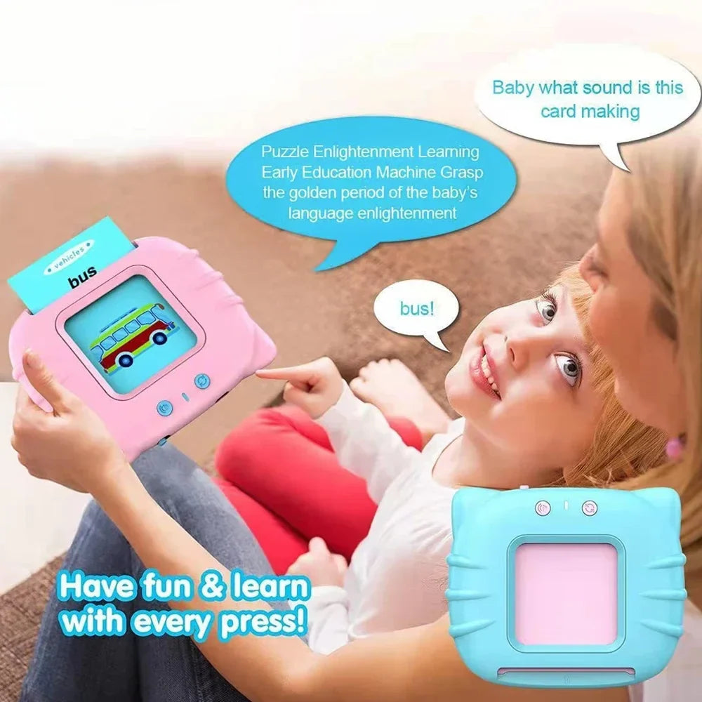NileSands Bilingual Talking Flash Cards for Kids (English/ Spanish)