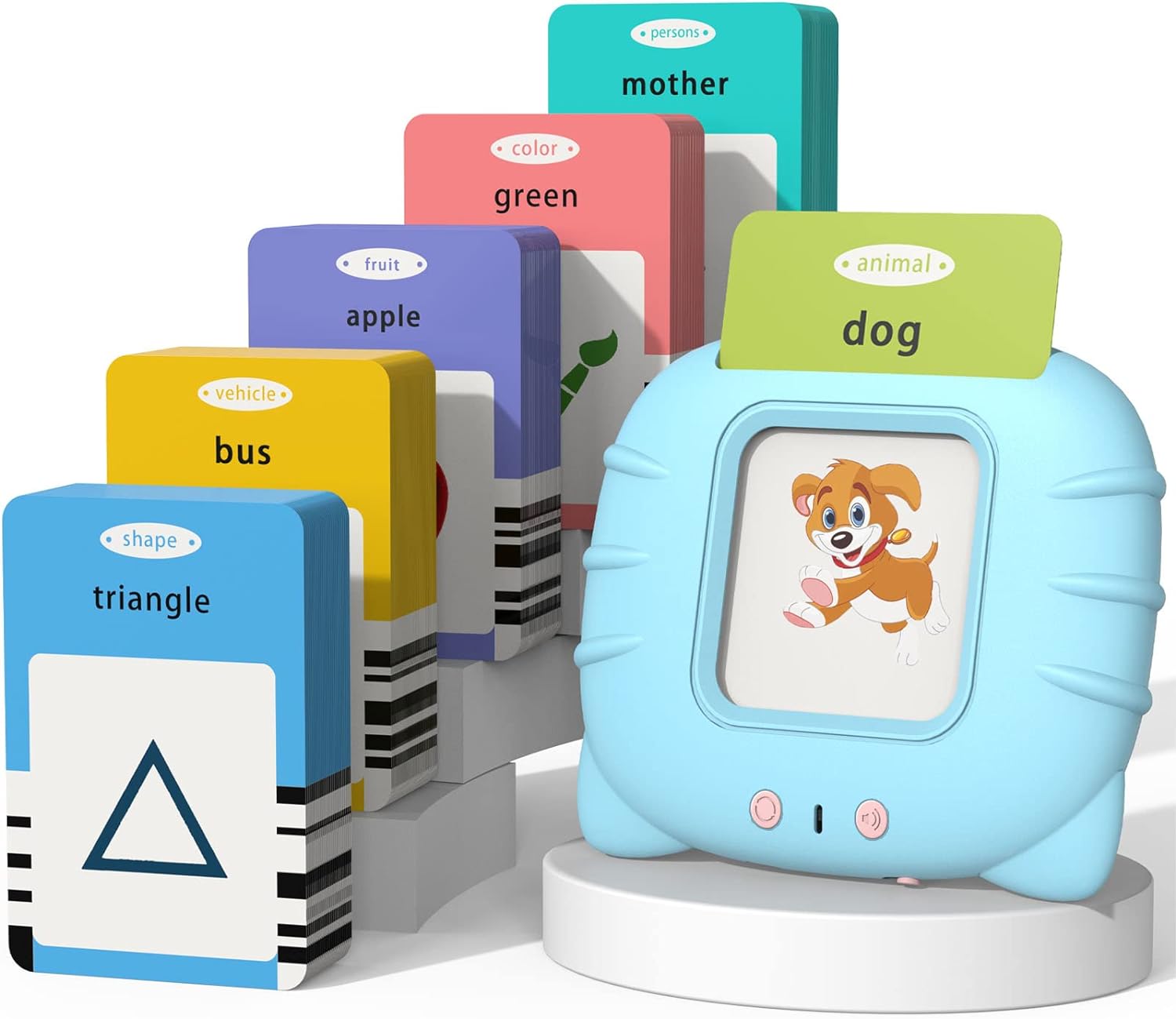 NileSands Bilingual Talking Flash Cards for Kids (English/ Spanish)