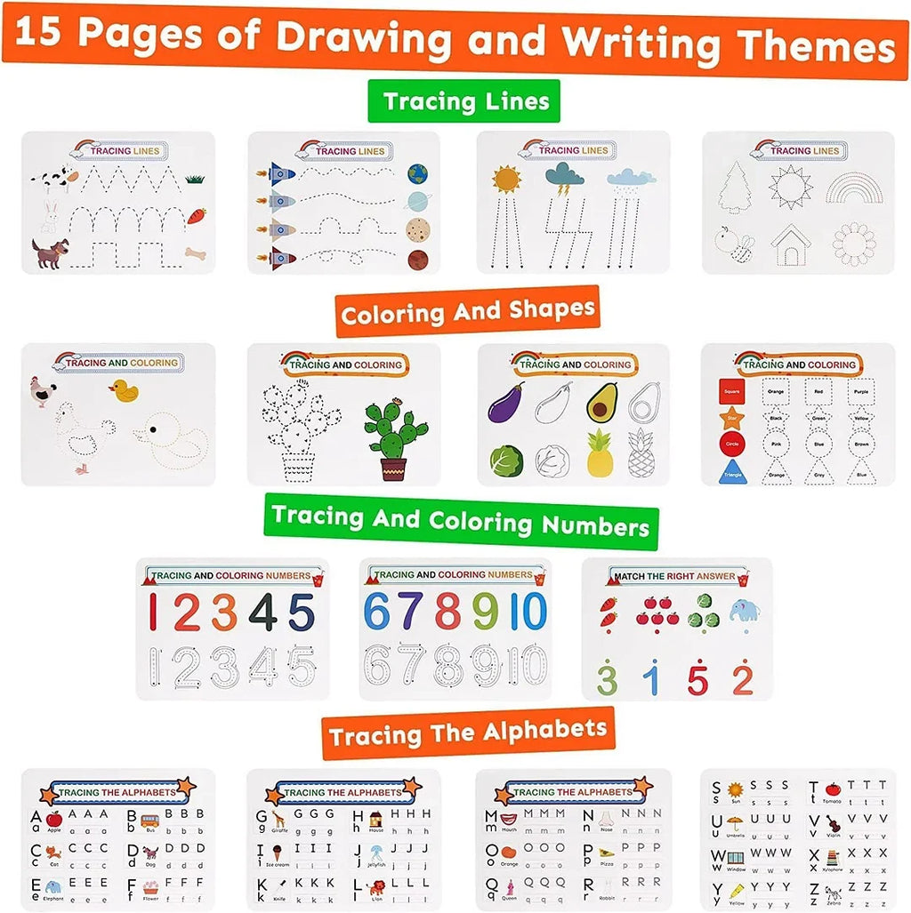 NileSands Preschool Busy Workbook for Kids 2-10