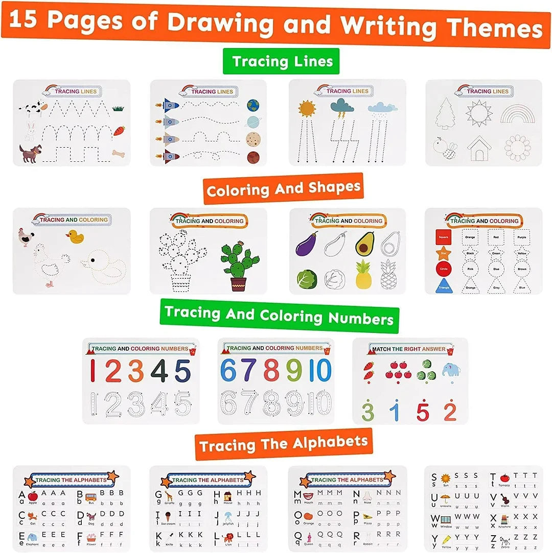NileSands Preschool Busy Workbook for Kids 2-10