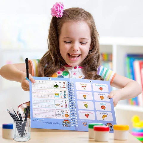 NileSands Reusable Grooved Handwriting Workbook for Kids
