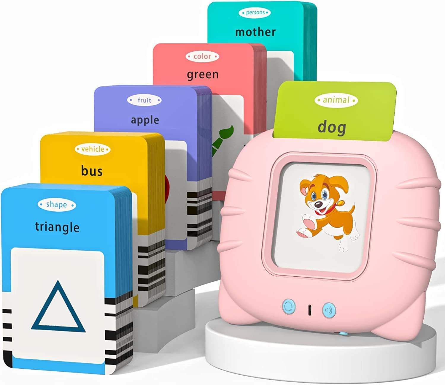 NileSands Bilingual Talking Flash Cards for Kids (English/ Spanish)